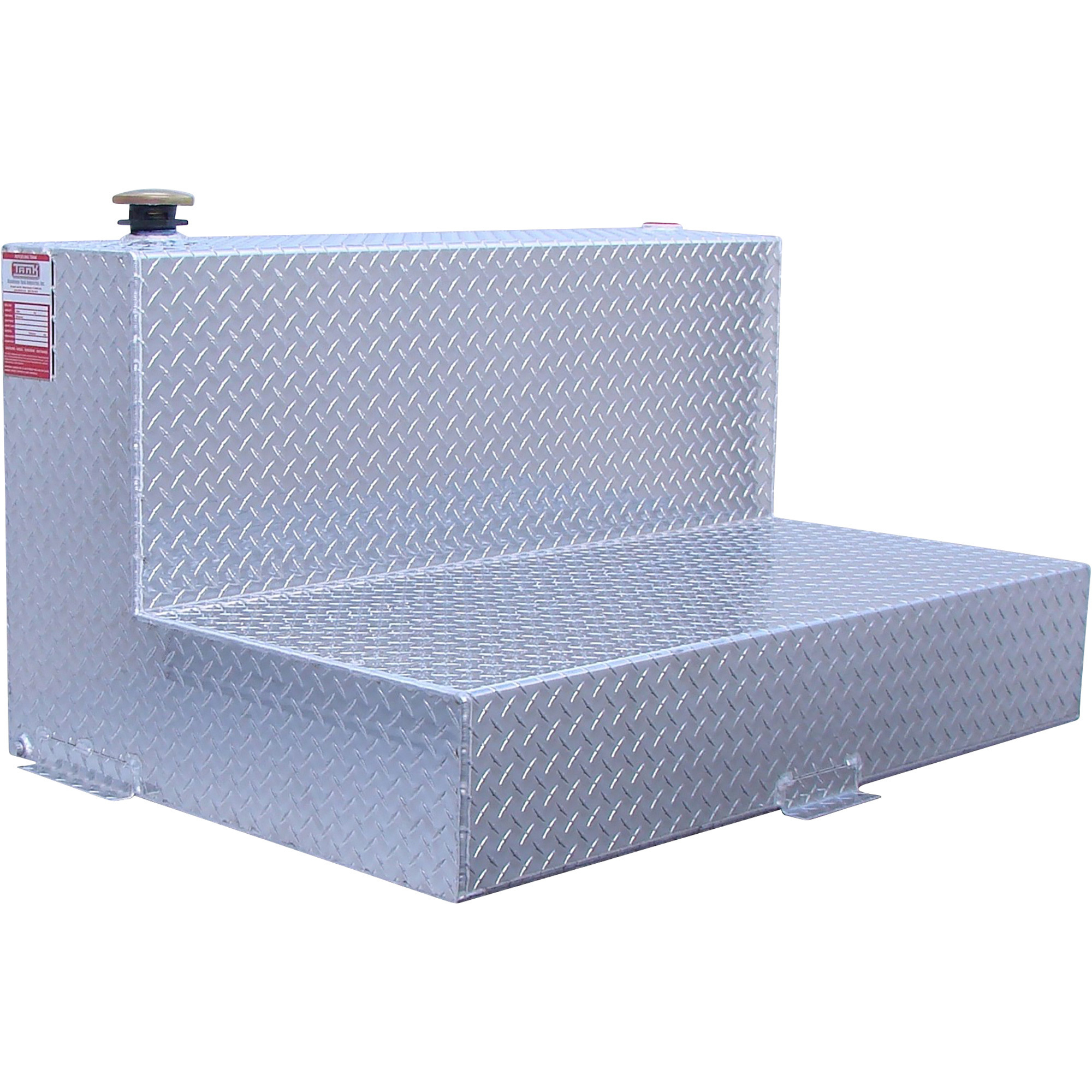 ATI Aluminum Refueling Transfer Tank - 95-Gallon, L-Shape, Diamond Plate, Model# TTL95